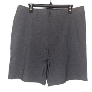 Goodfellow khaki flat front shorts with pockets and inside drawstring size 36